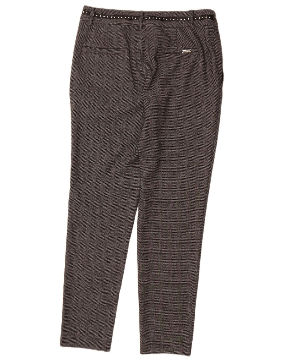 Guess Slim Chino-bukser til kvinder W27 L28 Grå ternet polyester