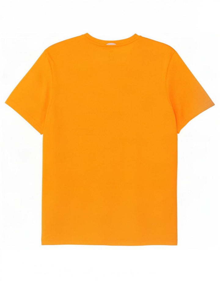 Adidas Herre Climalite T-Shirt Top Medium Orange Polyester