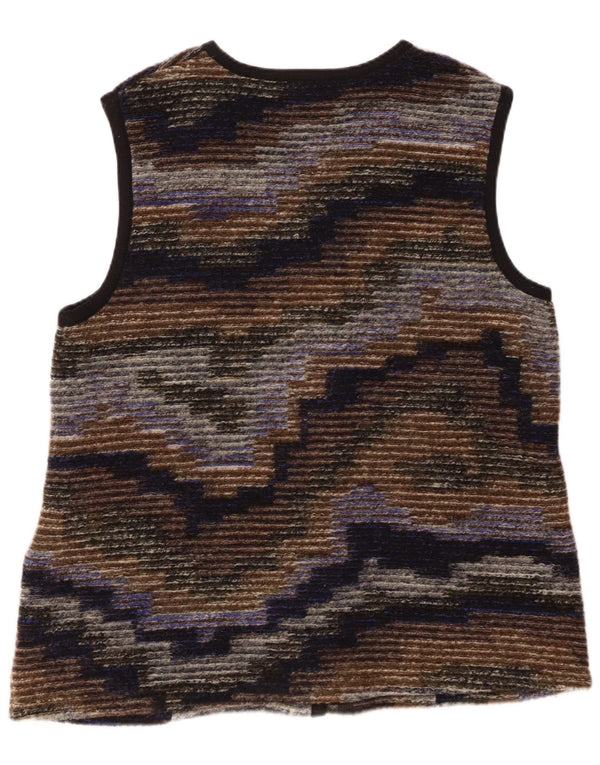 PETER HAHN Dame Cardigan Sweater UK 20 2XL Flerfarvet Stribet