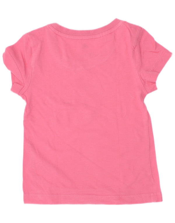 Adidas piger grafisk t-shirt top 5-6 år Pink bomuld