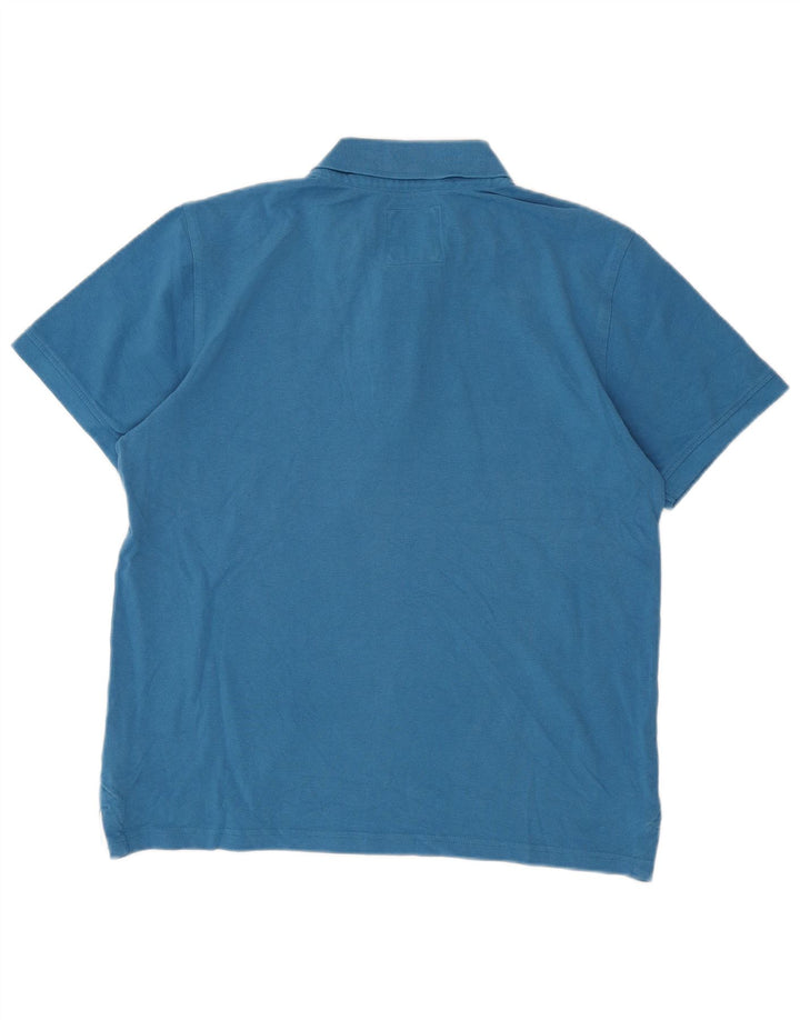 Besætningstøj Herre poloshirt Medium blå bomuld
