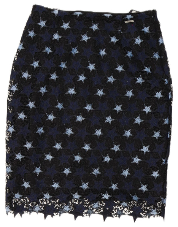 Guess Pencil Skirt til kvinder W27 Small Navy Blue Polyester