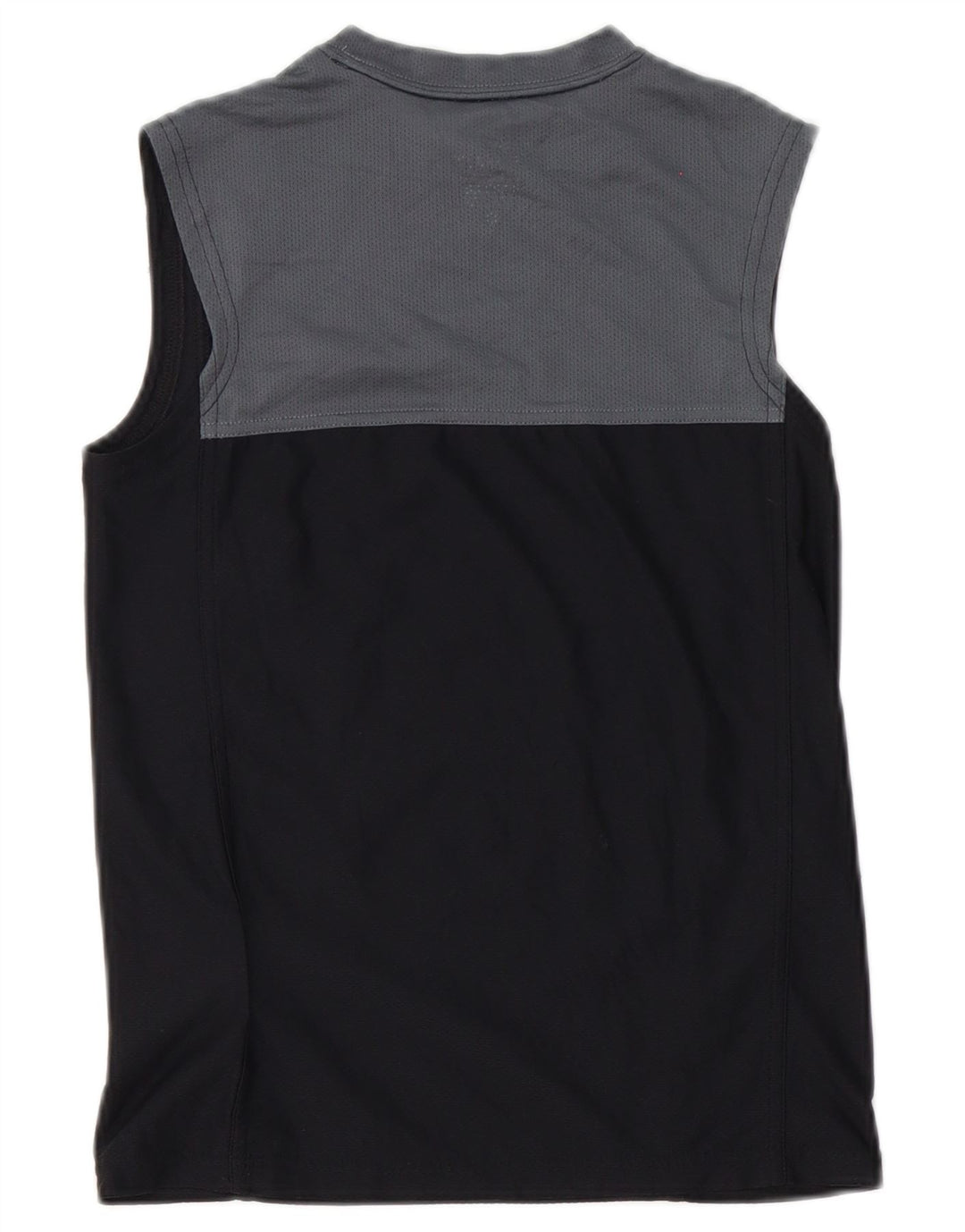 Nike Dame Dri Fit Vest Top UK 10 Small Black Colourblock Polyester