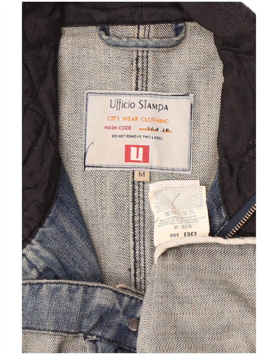 Vintage denimjakke til mænd UK 38 Medium Blue