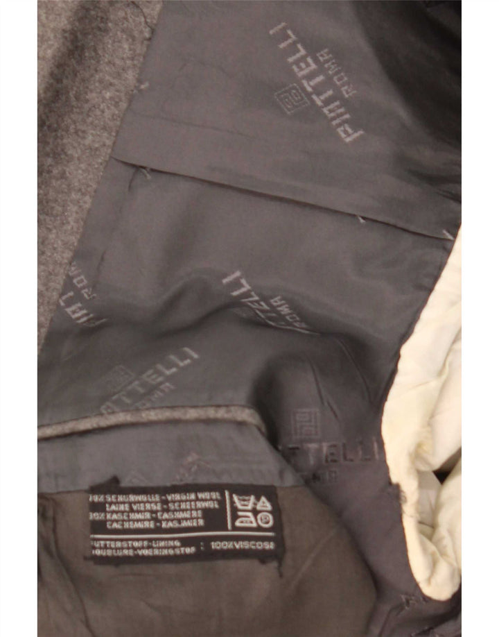 Piattelli Herre 2-knaps blazerjakke UK 38 Medium Grey Virgin Wool