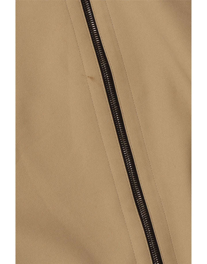 Calvin Klein Dame Overfrakke EU 42 Stor Beige Polyester