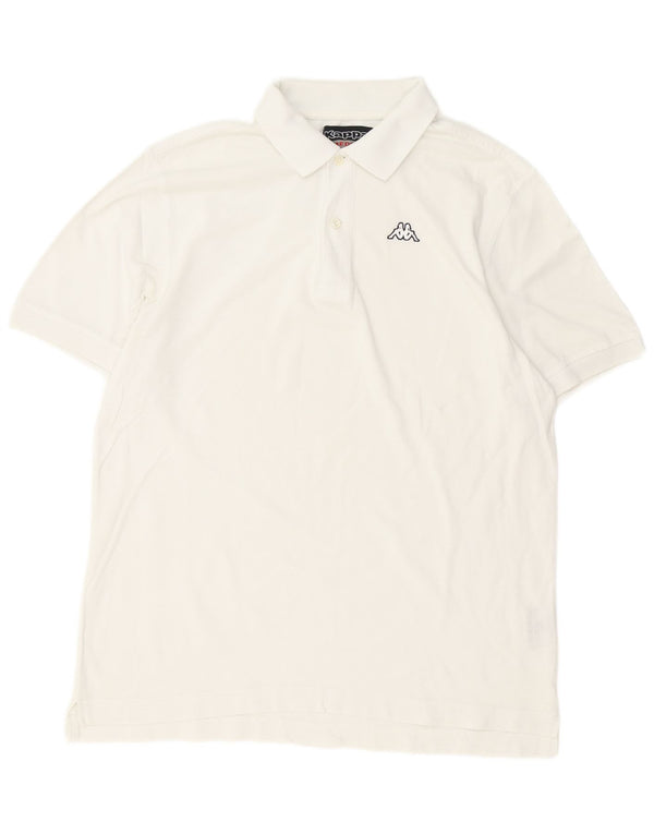 Kappa herre poloshirt Medium hvid bomuld