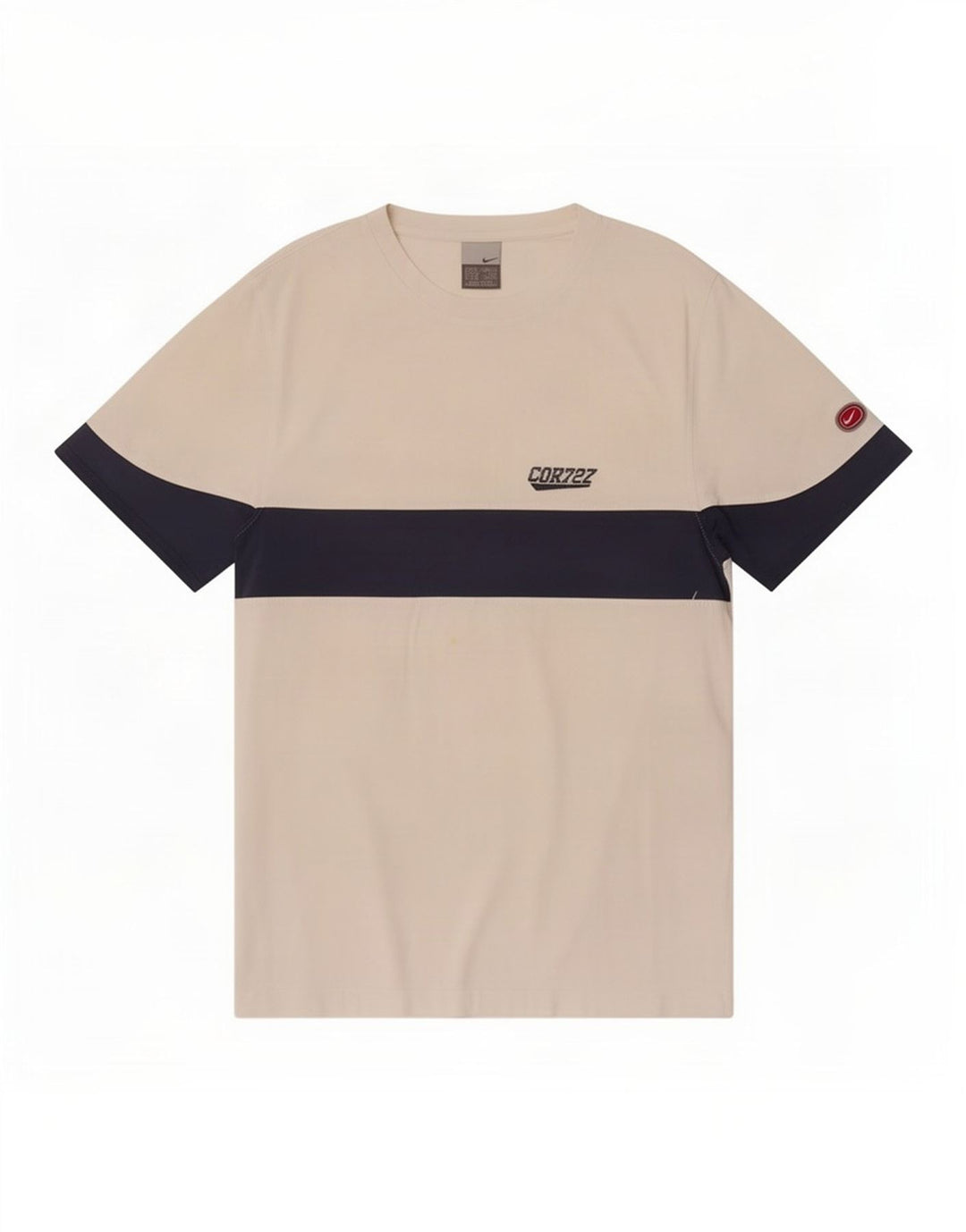 Nike T-shirt top mellem mænd, hvid farveblok