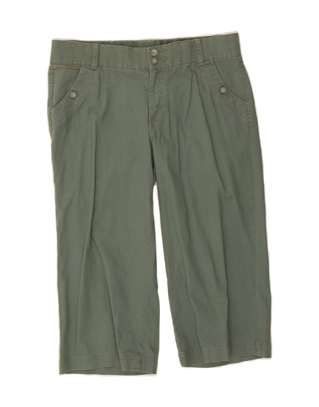 DOCKERS Womens Capri Trousers US 8 Medium W30 Khaki Cotton Vintage Dockers and Second-Hand Dockers from Messina Hembry 