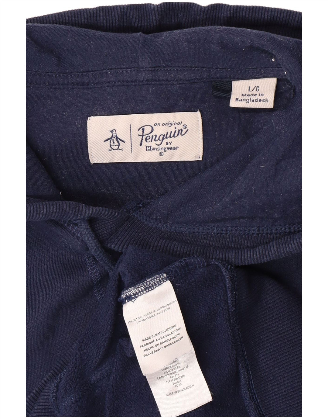 PENGUIN Hættetrøje til mænd Stor marineblå bomuld