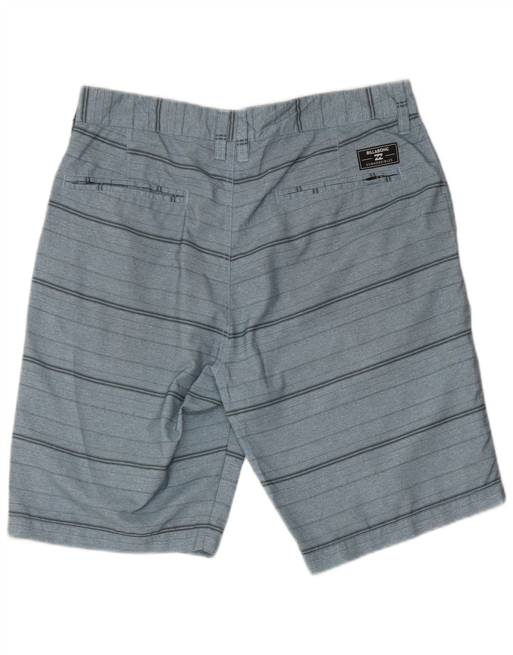 Billabong Herre Chino Shorts W33 Mellemblå stribet polyester