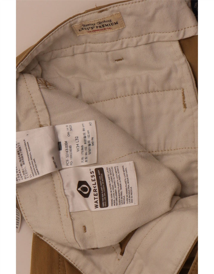Levi's Herre Slim Chino Bukser W34 L32 Beige Bomuld