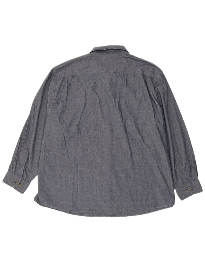 WRANGLER herreskjorte 3XL marineblå bomuld