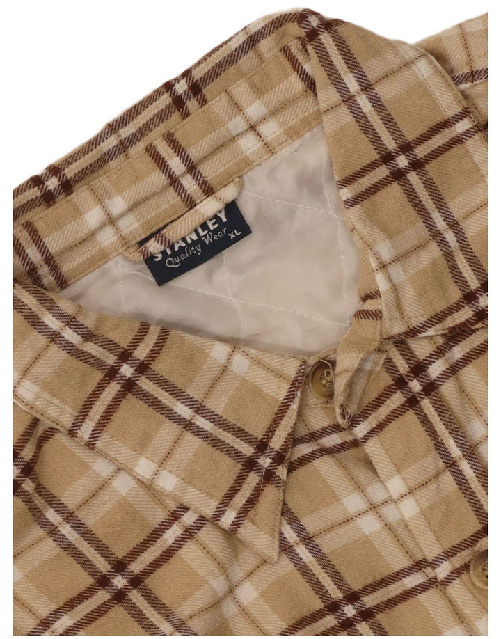 Stanley Mens Lumberjack Flanell Shirt XL Beige Ternet