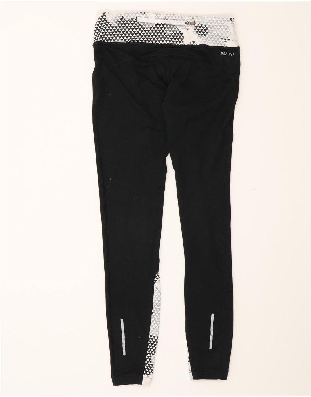 Nike Løbeleggings til kvinder XS W25 L30 Sort Colourblock Polyester