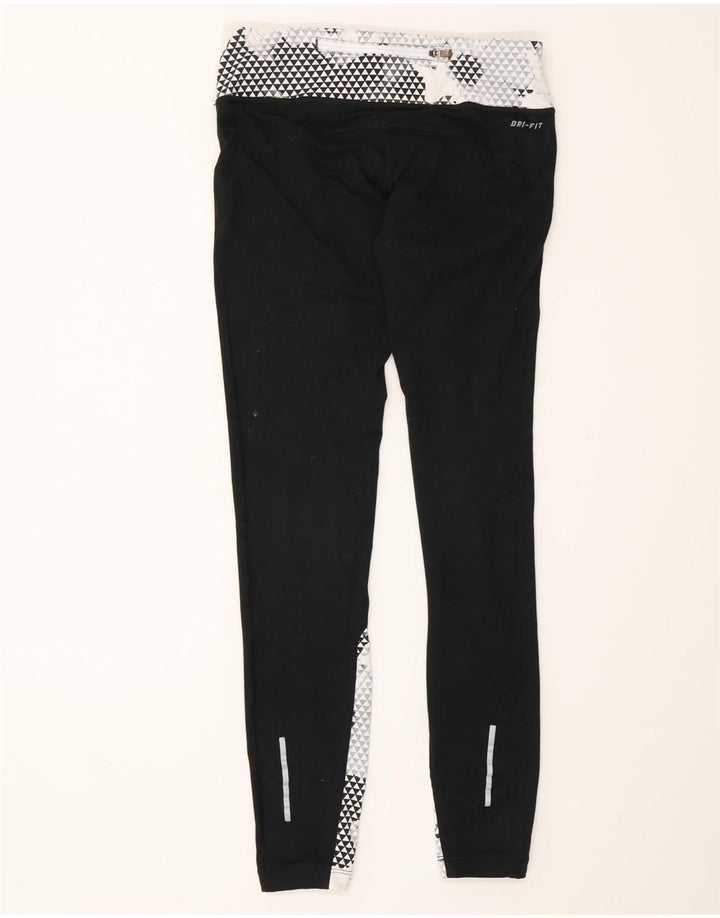 Nike Løbeleggings til kvinder XS W25 L30 Sort Colourblock Polyester