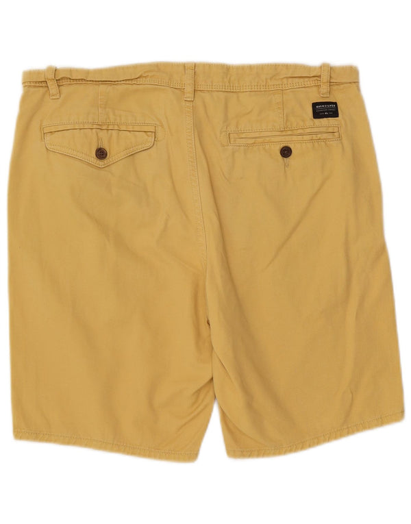 Quiksilver Herre Straight Fit Chino Shorts W32 Medium Gul Bomuld