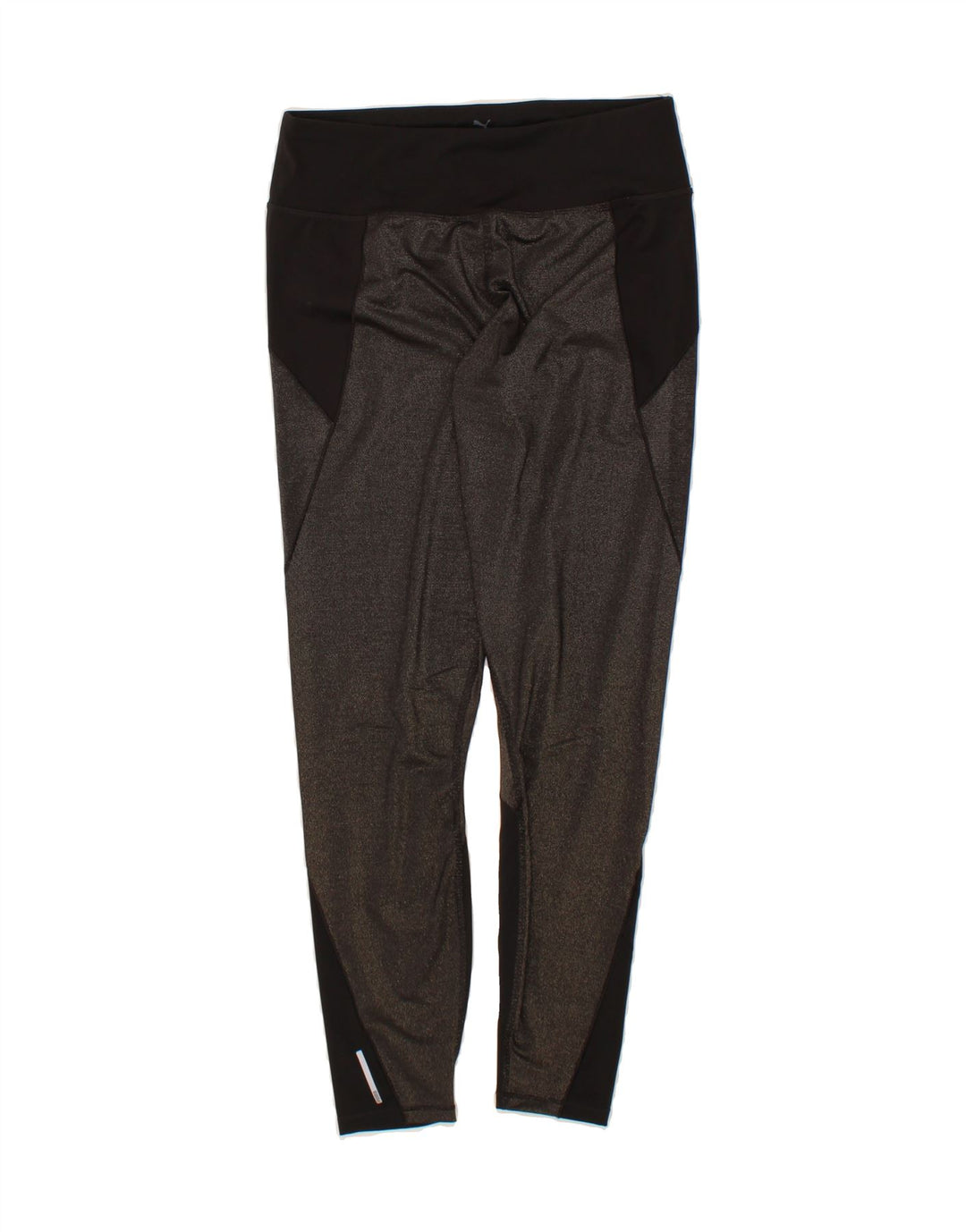 PUMA Womens Leggings UK 12 Medium Grey Colourblock Vintage Puma and Second-Hand Puma from Messina Hembry 
