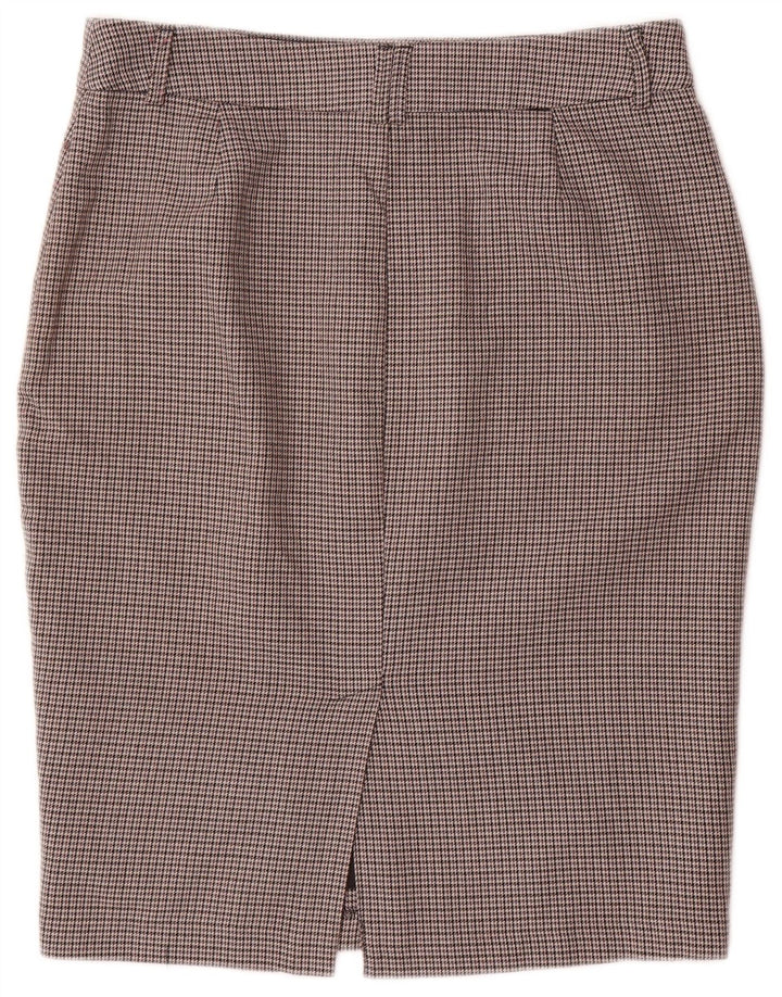 Marks & Spencer Blyantnederdel til kvinder W32 Large Grå Houndstooth