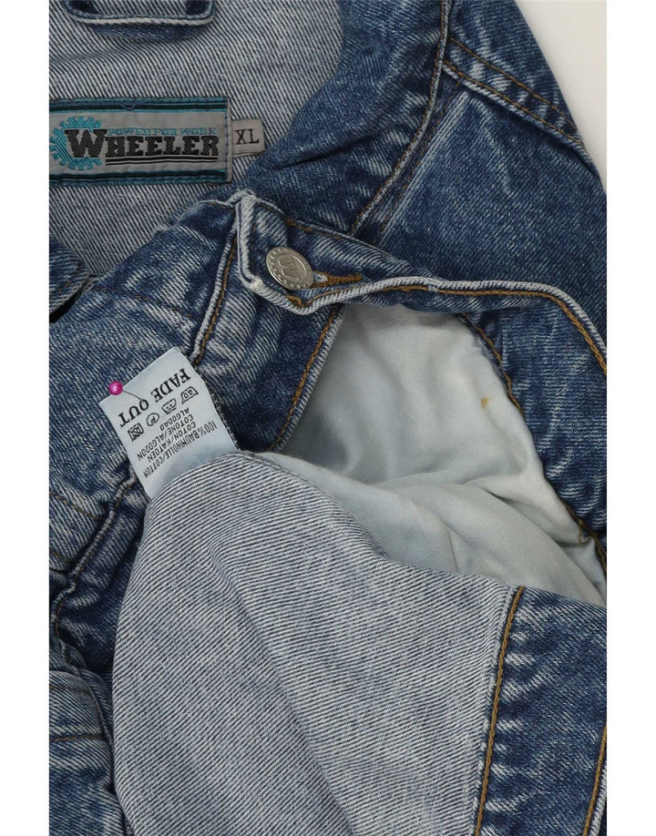 Vintage denimjakke til mænd UK 42 XL blå bomuld