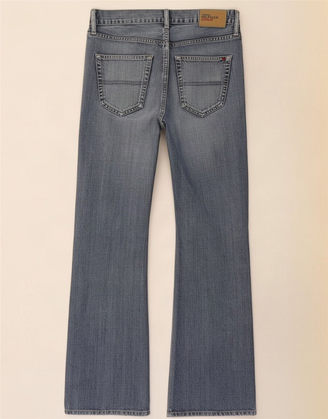 Tommy Hilfiger Dame Manhattan Bootcut Jeans W34 L31 Blå Bomuld