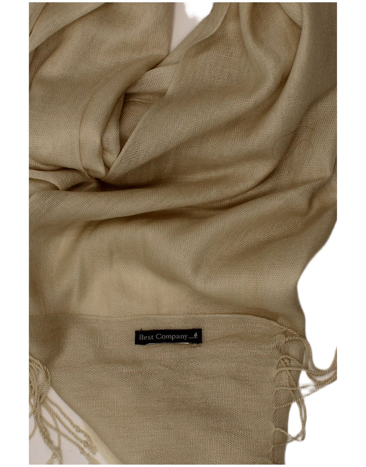BEST COMPANY Womens Rectangle Scarf One Size Beige Classic