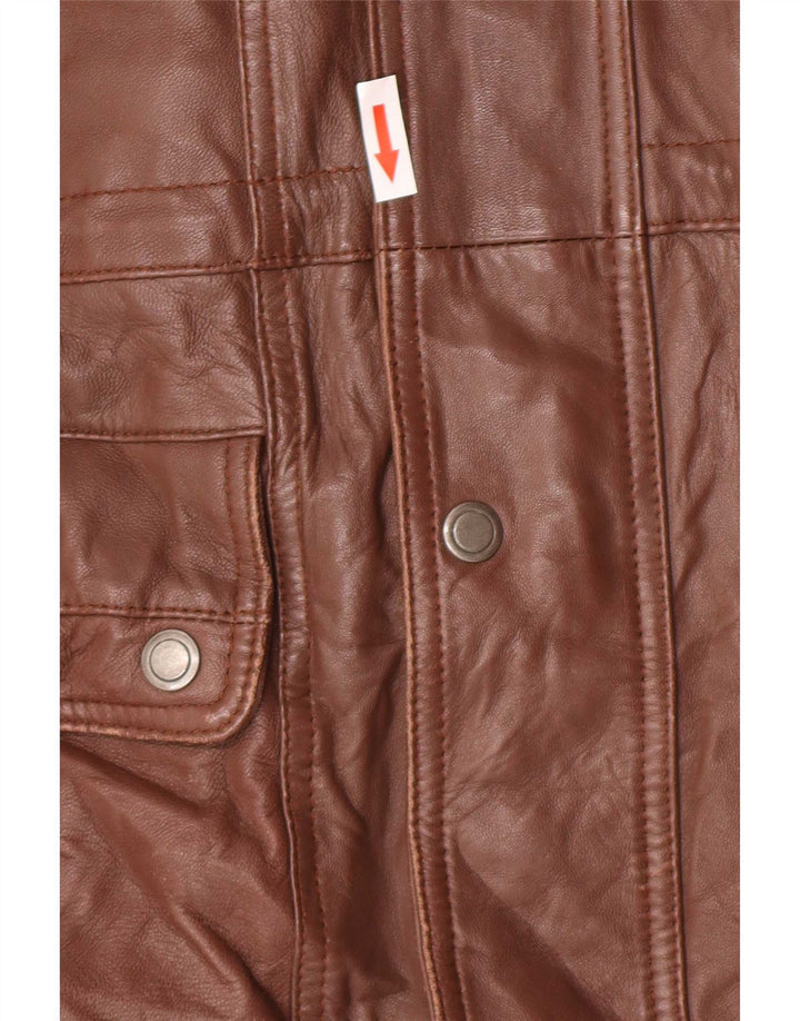 Vintage herre læderfrakke UK 40 Large Brown