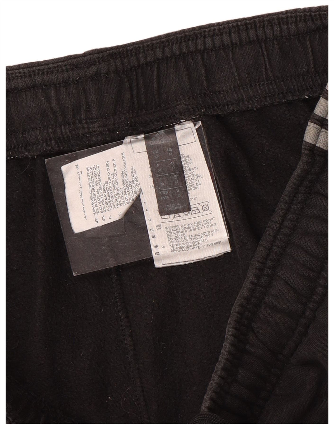 ADIDAS Træningsdragt til kvinder Joggers UK 12 Medium Sort Bomuld