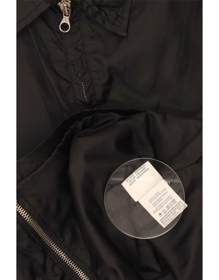 Benetton Womens Utility Jacket IT 44 Medium Sort Polyamid