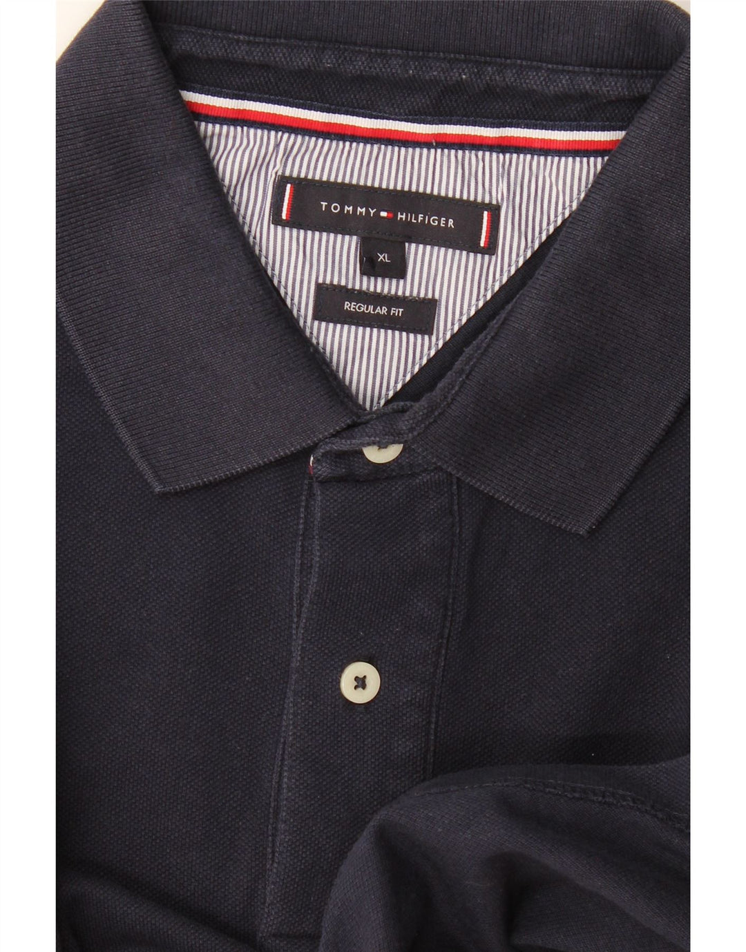 Tommy Hilfiger Herre Regular Fit Polo Shirt XL Navy Blue
