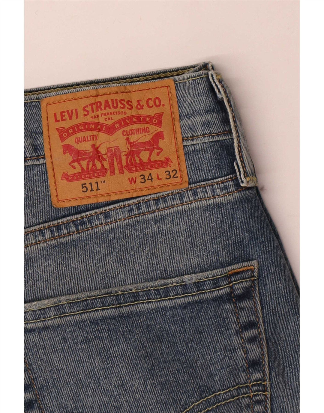 Levi's Herre 511 Slim Jeans W34 L29 Blå