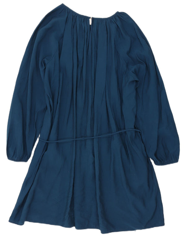 Tommy Hilfiger Dame Loose Fit Tiered Dress UK 22 3XL Blå Modal