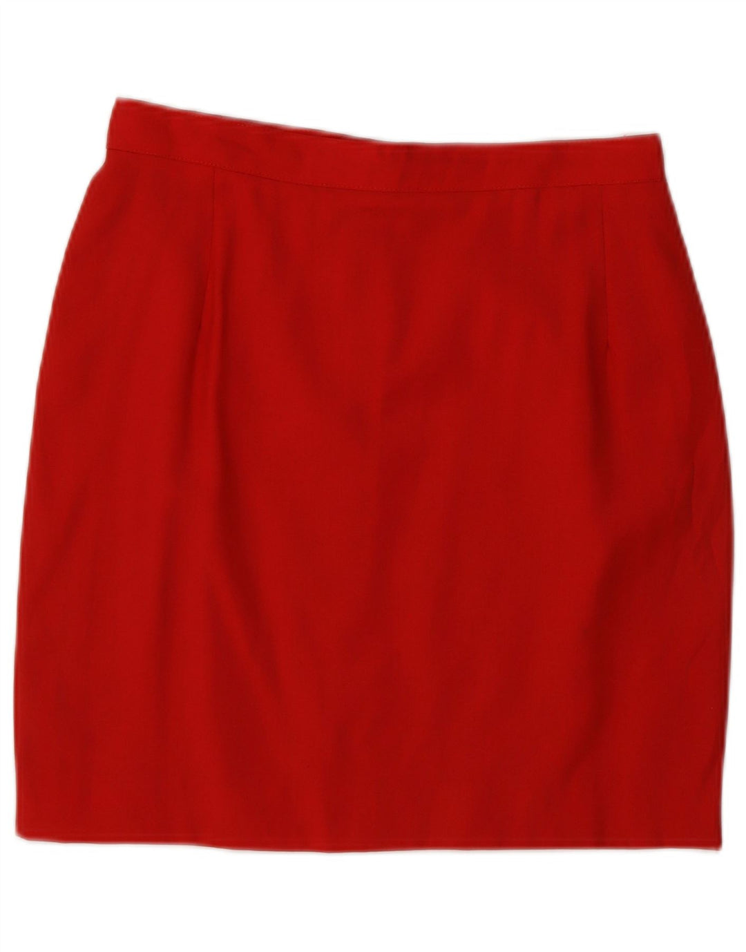 VINTAGE Dame 2-knap 2-delt nederdelsæt IT 44 Medium W26 Rød Uld