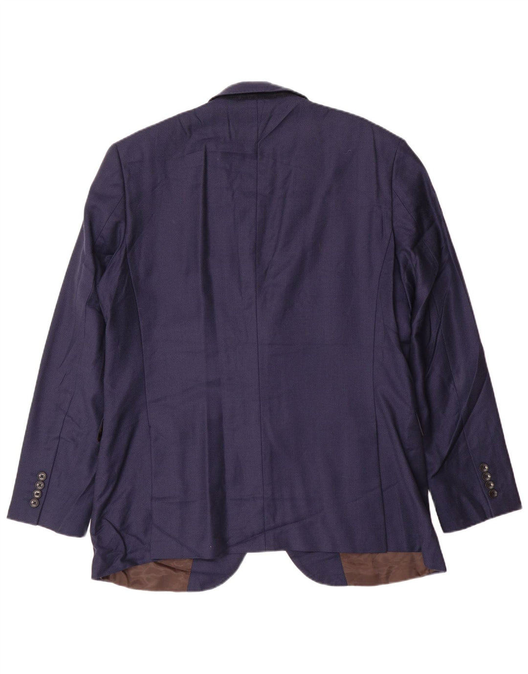 ERMENEGILDO ZEGNA Herre 2-knaps blazerjakke UK 44 2XL Marineblå Uld