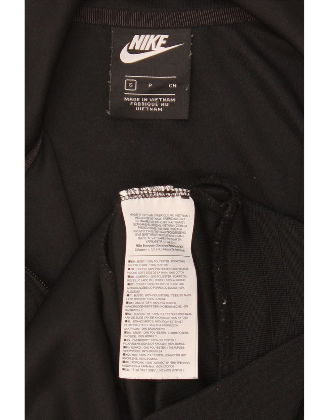 NIKE Grafisk træningsdragt topjakke til mænd Lille sort Colourblock Polyester