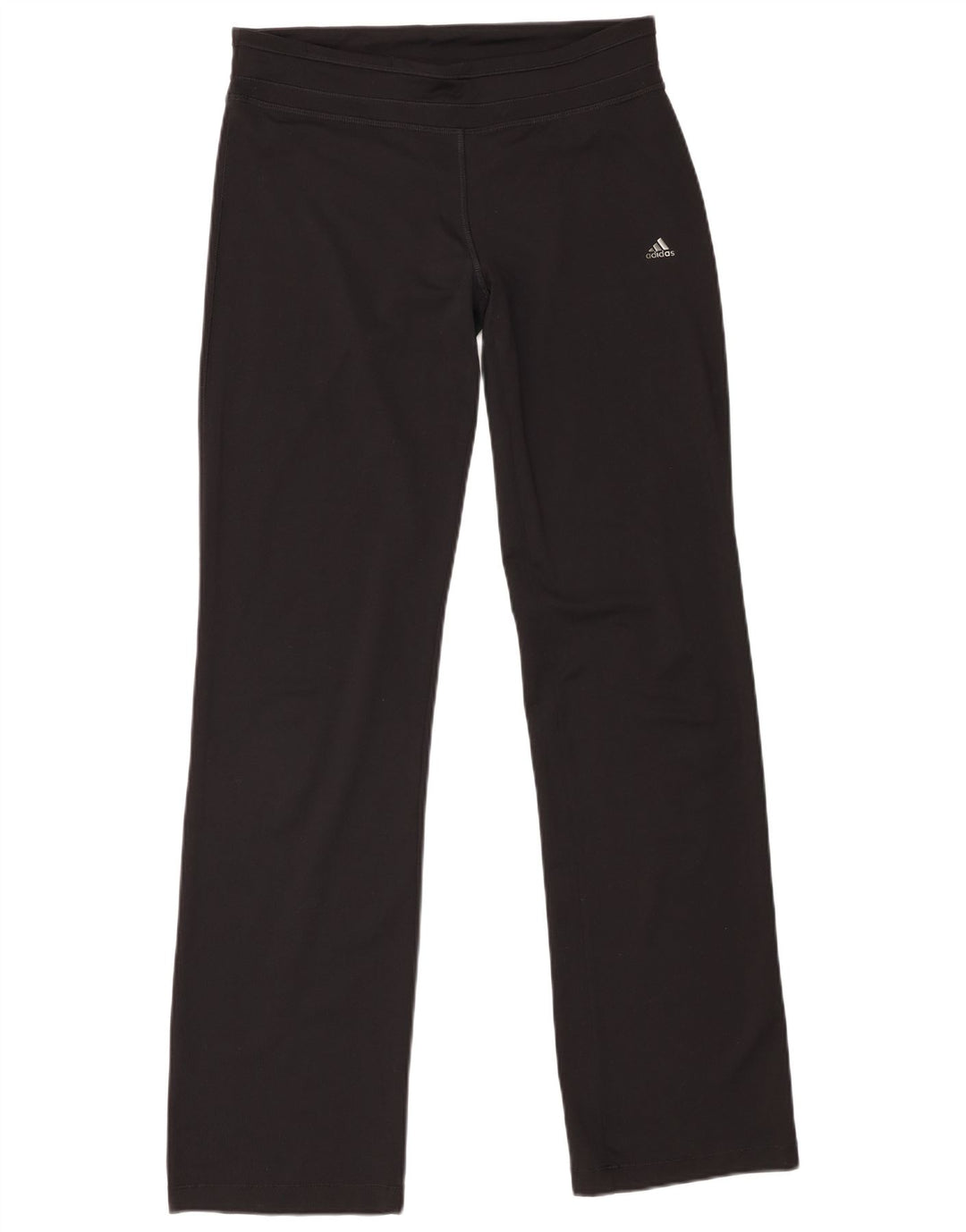 Adidas Womens Leggings UK 12/14 Medium Black Polyester