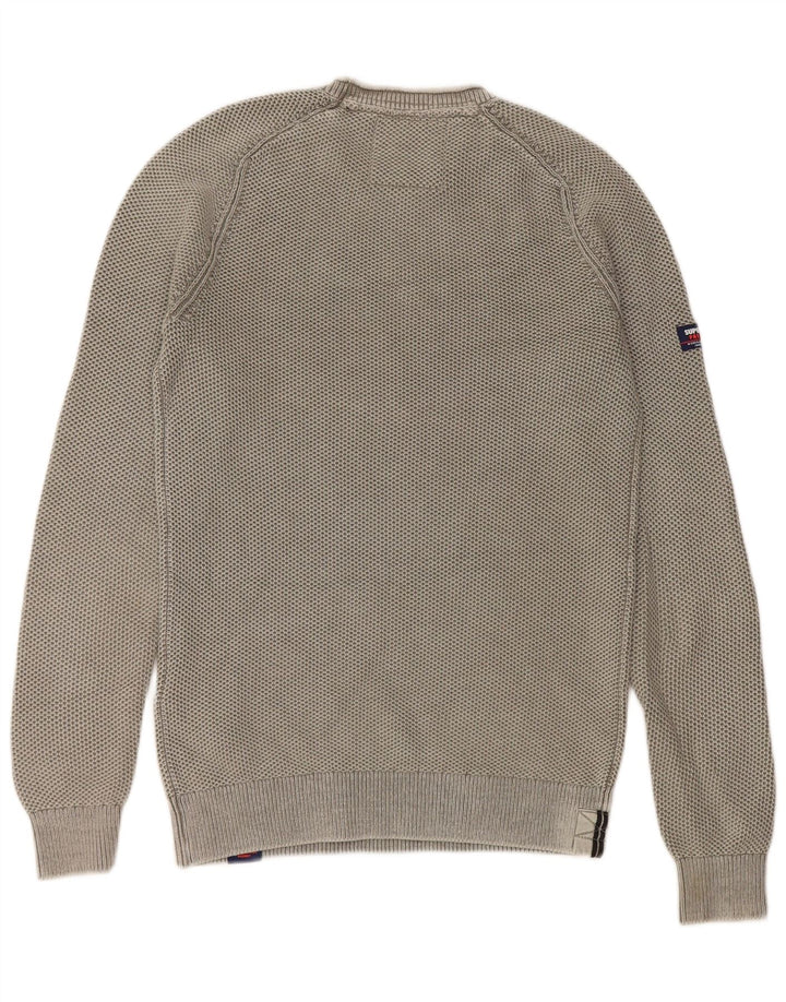 Superdry Herre sweater med rund hals, lille grøn bomuld