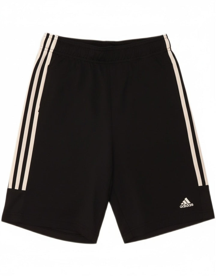 ADIDAS Boys Aeroready Sport Shorts 13-14 Years  Black Polyester
