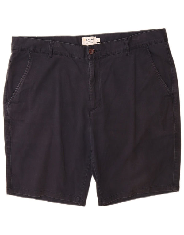 Farah Herre Chino Shorts W36 Large Navy Blue Bomuld