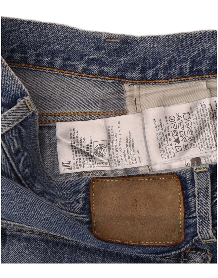 Levi's Straight Jeans til mænd W34 L32 blå bomuld