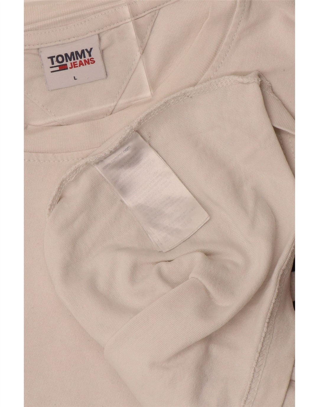Tommy Hilfiger Herre Grafisk T-Shirt Top Stor Hvid Bomuld