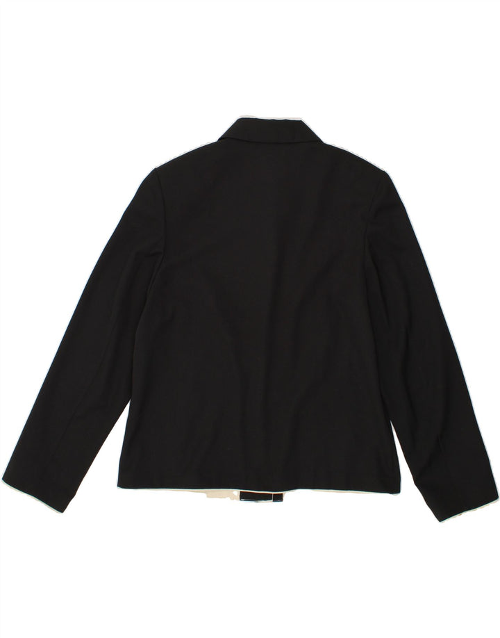 STEILMANN  Womens Shirt Blouse UK 14 Large Black Polyester Vintage Steilmann and Second-Hand Steilmann from Messina Hembry 