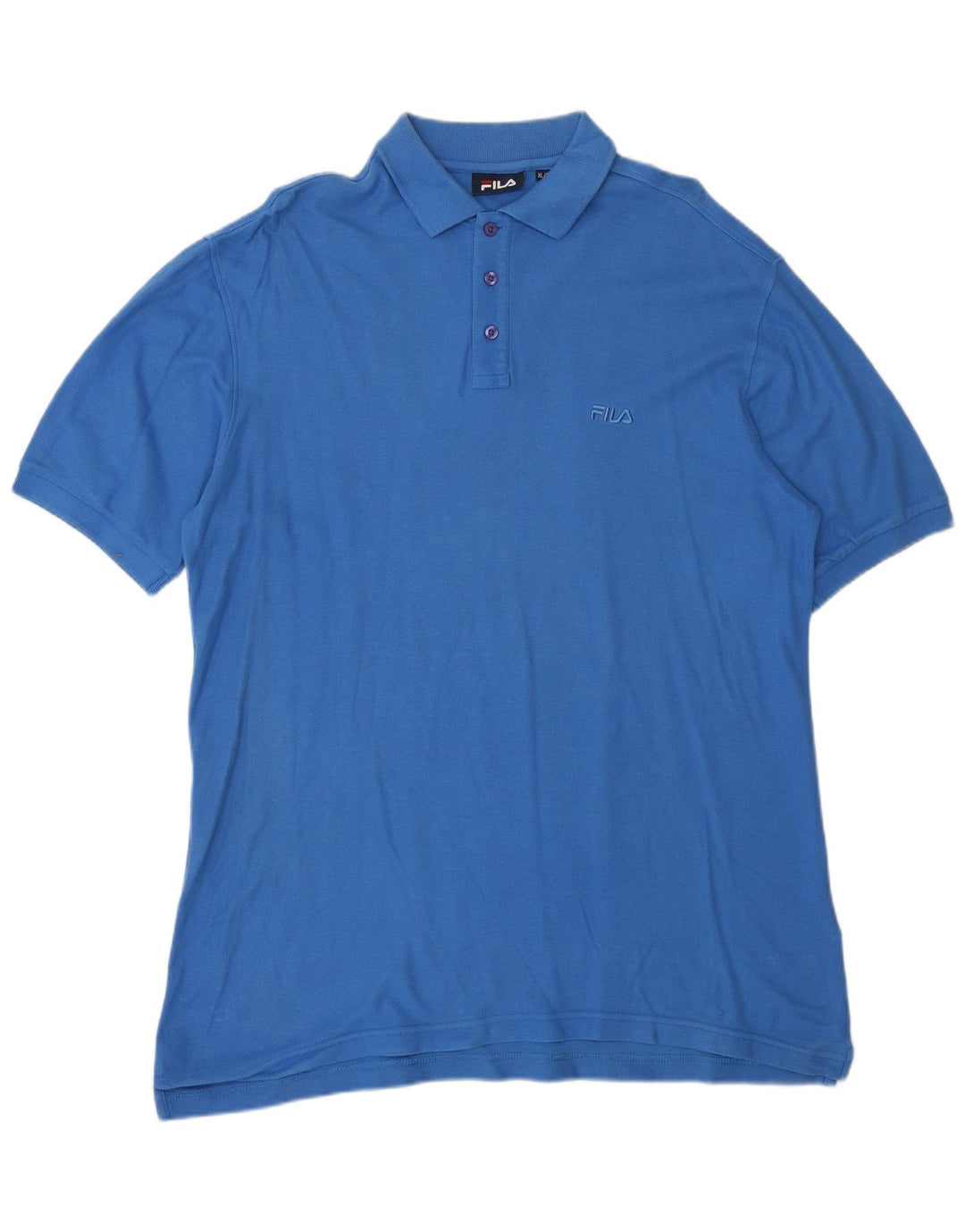 Fila herre poloshirt XL blå bomuld
