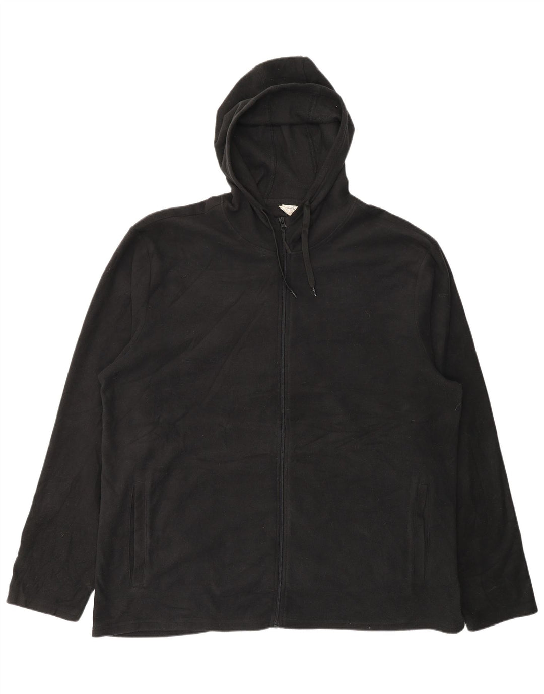 Mountain Warehouse Herre Hættejakke i fleece UK 46 3XL Sort Polyester