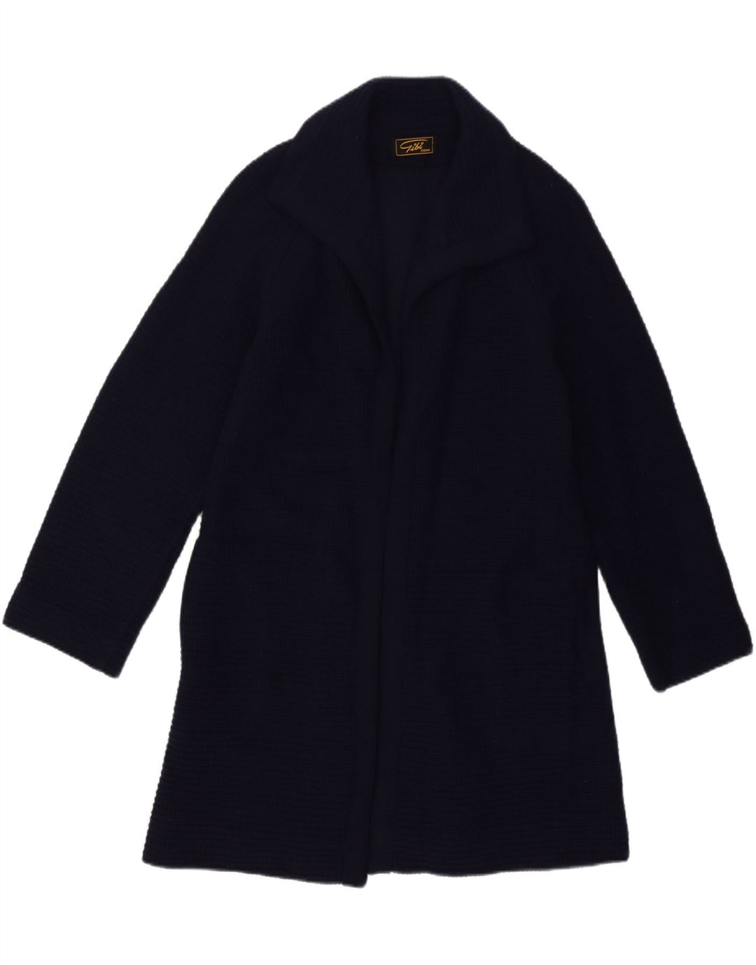 Gibi Dame Longline Åben Cardigan Sweater IT 42 Medium Navy Blue