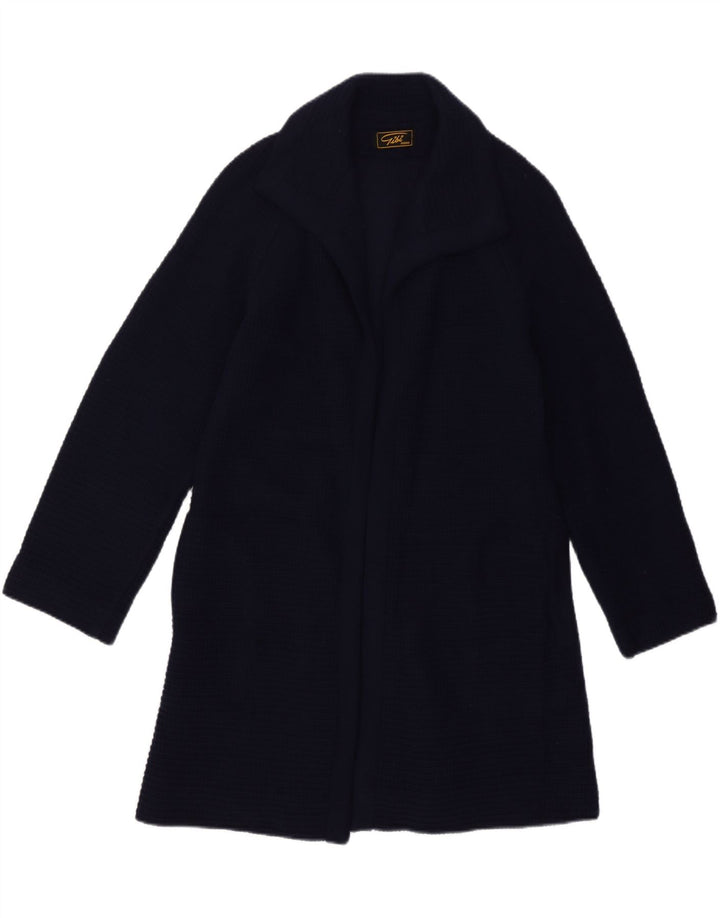 Gibi Dame Longline Åben Cardigan Sweater IT 42 Medium Navy Blue