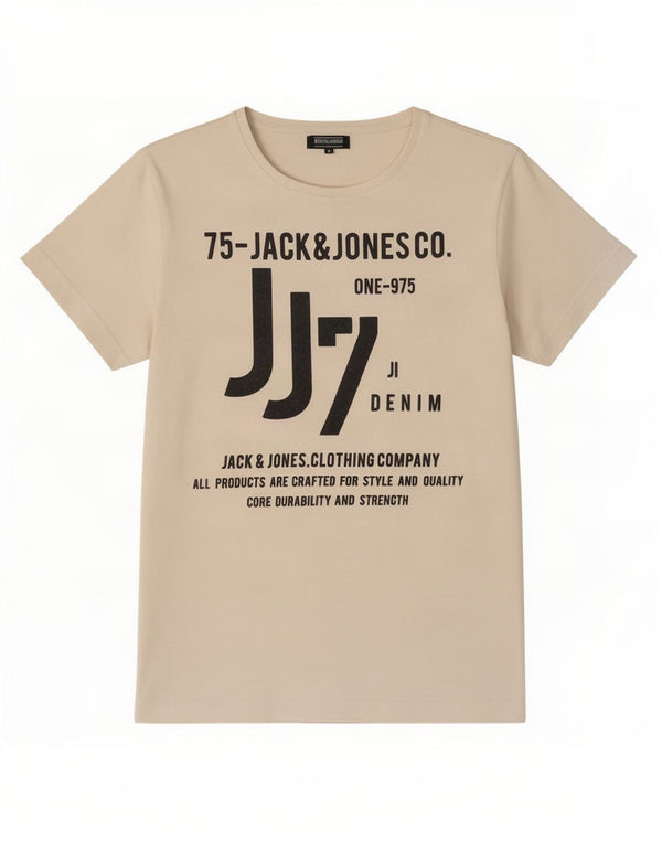 Jack & Jones Mens Graphic T-Shirt Top Medium White