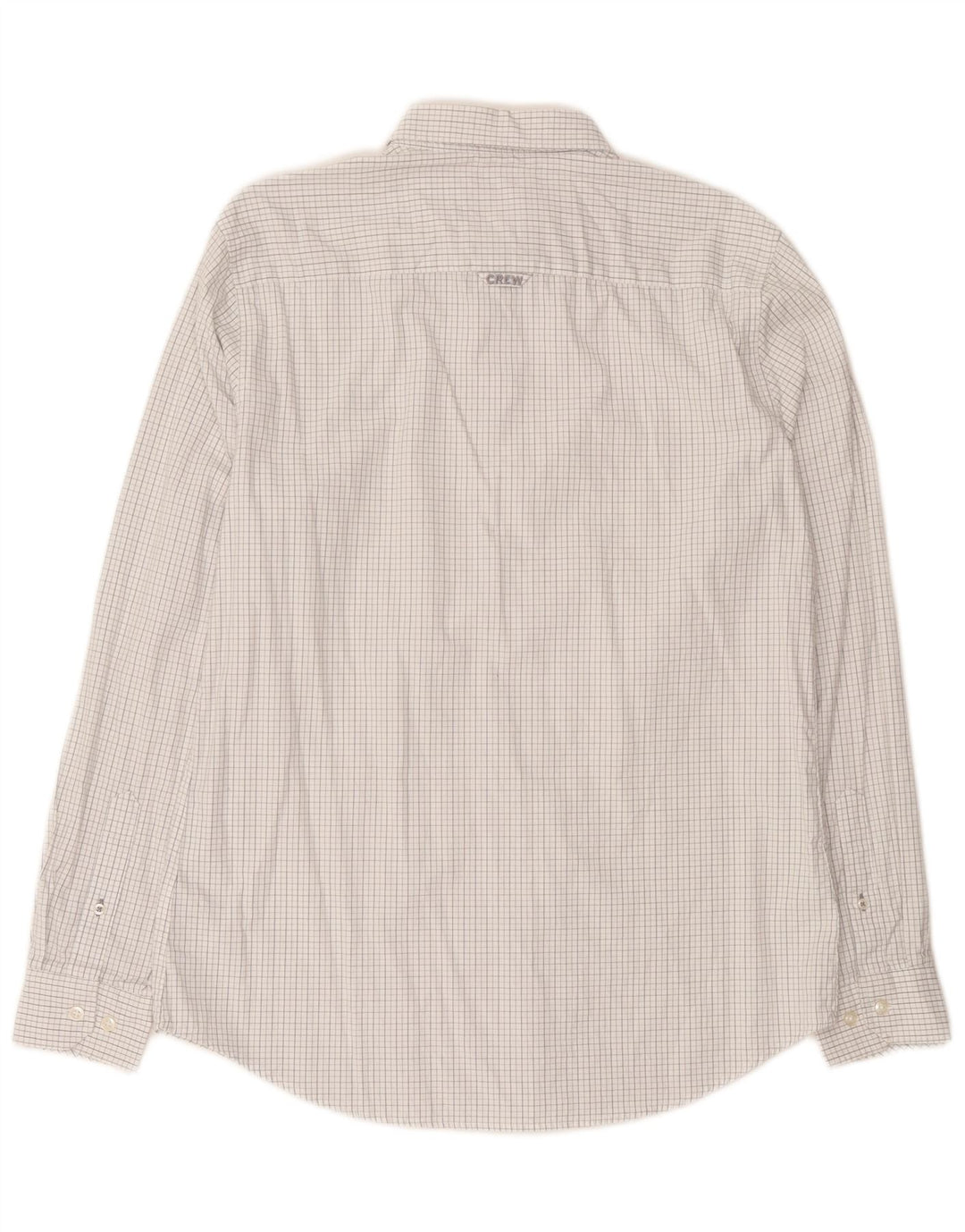 CREW TØJ Herre Slim Fit skjorte Medium White Gingham Cotton