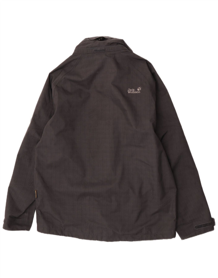 Jack Wolfskin Herre regnjakke UK 40 Large Black Polyester