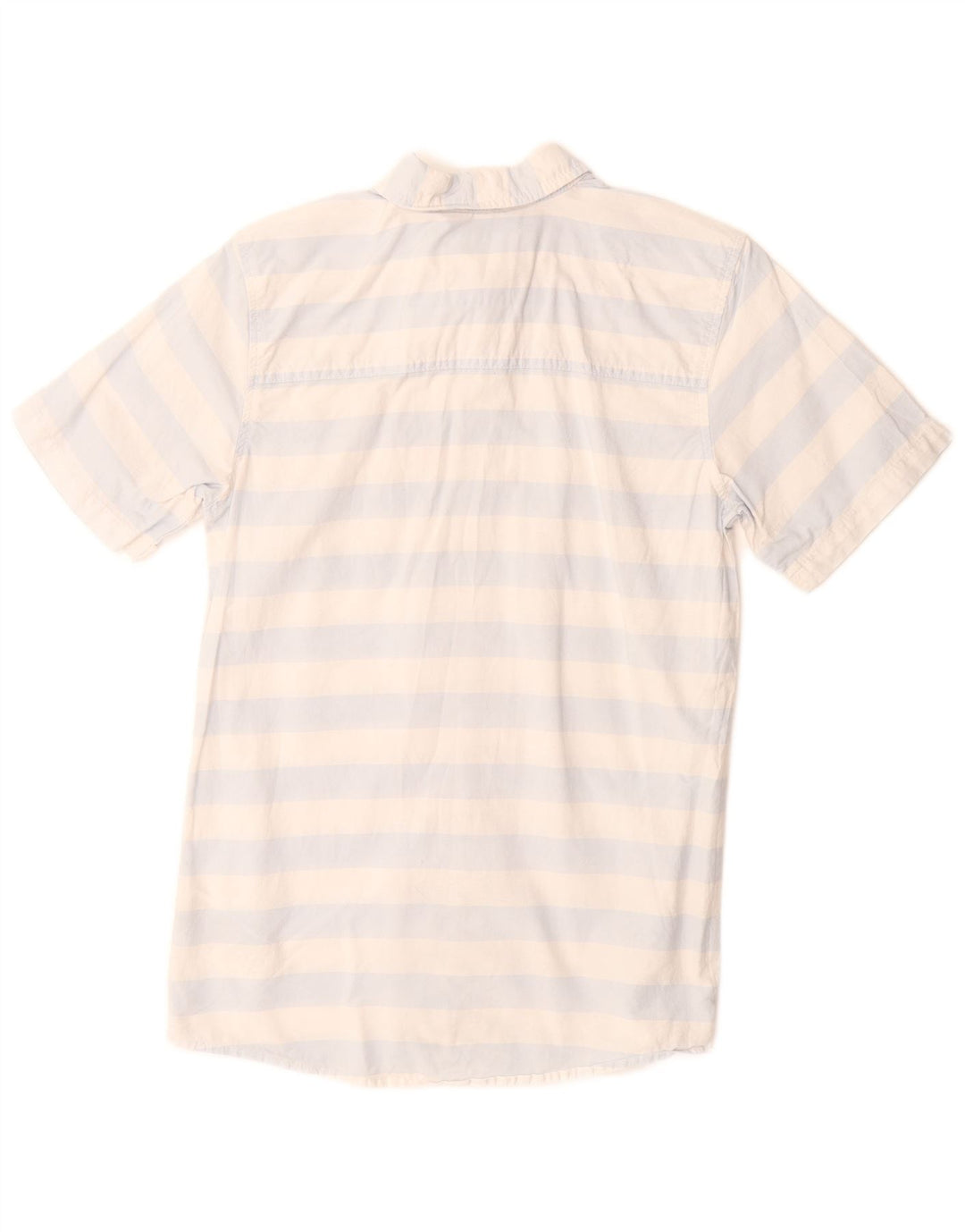 LEVI'S Boys Short Sleeve Shirt 10-11 Years Medium  Blue Striped Cotton